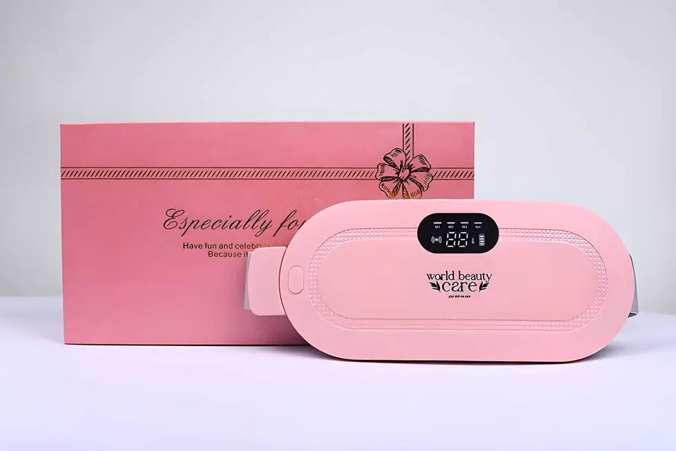 HerEase Cordless Period Comfort Massager – Heat & Vibration Relief Belt